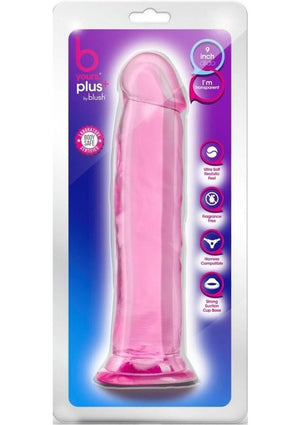 B Yours Plus Thrill N' Drill Realistic Dildo - Pink - 9.5in