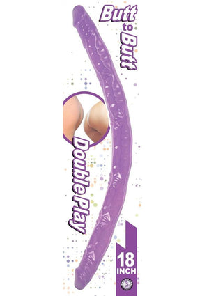 Butt to Butt Double Play Dildo - Purple - 18in