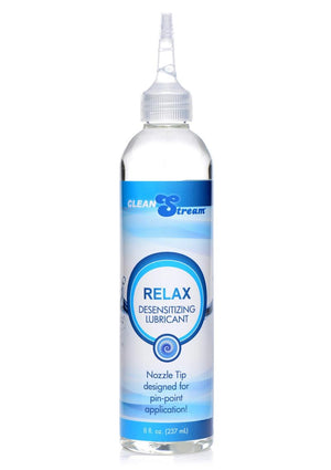 Cleanstream Relax Desensitizing Anal Lube with Dispensing Tip - 8oz