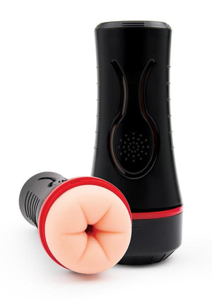 Envy Toys Squeezable Rear Clutch Vibrating Discreet Backdoor Stroker - Black