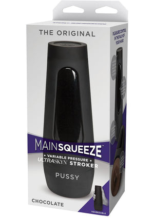 Main Squeeze The Original Ultraskyn Masturbator - Pussy - Black/Chocolate