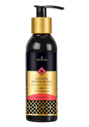 Sensuva Natural Water Based Watermelon Flavored Lubricant - 4.23oz