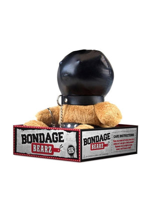 Bondage Bearz Gimpy Glen Stuffed Animal - Black/Brown