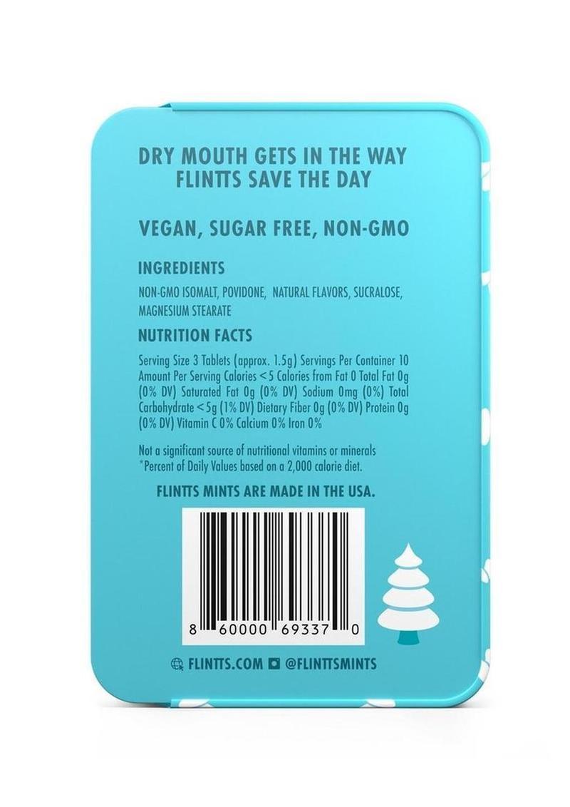 Disolving Mints Flintts Mints Mouth Watering Oral Delights - Snowy Pine (F Strength 225 ...