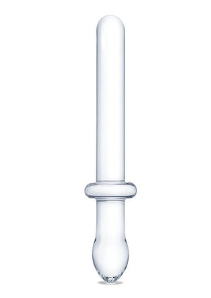 Glas Classic Smooth Dual-Ended Dildo - Clear - 9.25in