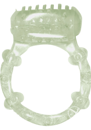 Humm Dinger Night Rider Vibrating Cockring - Glow In The Dark