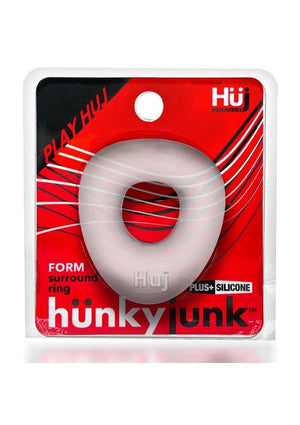Hunkyjunk Form Surround Cock Ring - Clear/Clear Ice