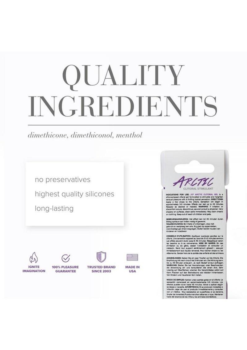 JO Artic Silicone Clitoral Stimulant Gel - .34oz
