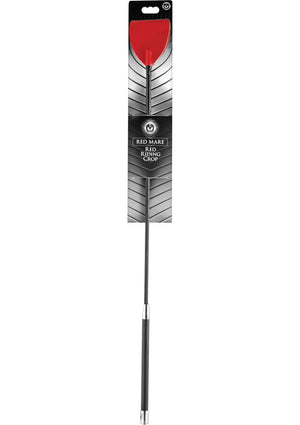 Master Series Red Mare Leather Riding Crop - Red