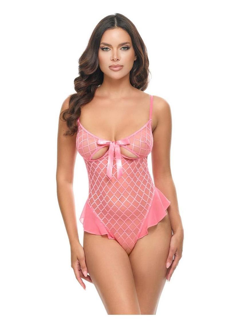 Oh LA LA Cheri Aubrielle Teddy - Pink - Medium