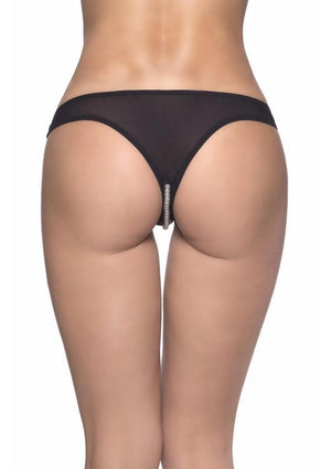 Oh LA LA Cheri Paradise Panty - Black - One Size