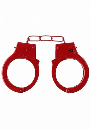 Ouch! Beginners Handcuffs - Metal/Red