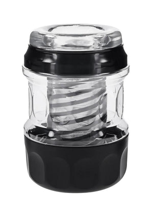 Playboy Spring Fling Rechargeable Stroker - Black/Clear