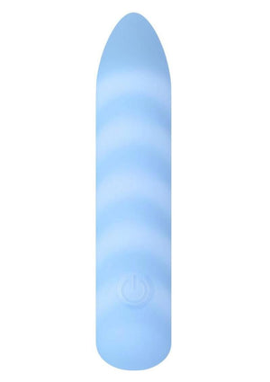 Playboy Unicorn Silicone Rechargeable Vibrating Bullet - Blue