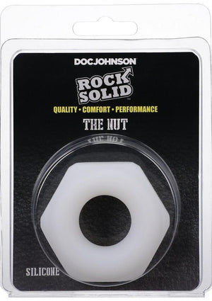 Rock Solid The Nutt Silicone Cock Ring - White