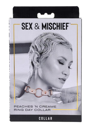 Sex and Mischief Peaches 'N Creame Ring Day Collar - Rose Gold